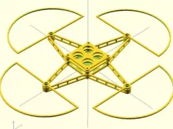 Parametric quad frame for mini/micro-quads