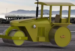 Road Roller 3D Model