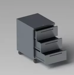 Secure Office Caster Cabinet