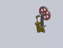 Single Acting Inverted Oscillating Cylinder Steam Engine