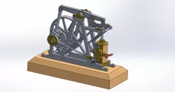 Single Cylinder Beam Style Steam Engine