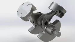 Two Cylinder Engine (piston movement)