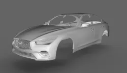 2018 Infinity Q50 3d scanned model