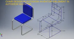 Autodesk Inventor Tutorial Chair Design || Weldment in Autodesk Inventor || Inventor Tutorial 3D Cad