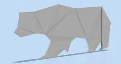 bear, teddy bear, 3d bear, geometric shape, niedźwiedź, miś, 3d niedźwiedź, geometryczny kształt
