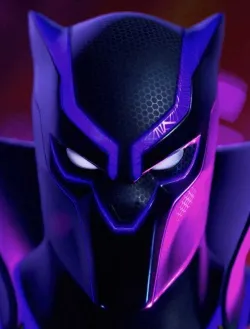 Black panther fortnite cosplay helmet (Pantera Negra)