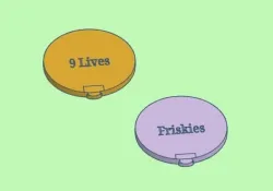 Cat Food Can Lids (2 Different Brands)