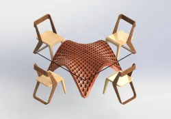 chair and table / chaise et table