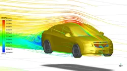 Chevrolet Cruze aerodynamic simulation