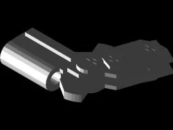 Civility Shotgun Pistol Prop 3d Print-in-place
