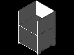 CNC Cut Printer Side Table