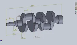 Crankshaft V4 engine