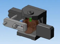 Device for drilling a blind hole
