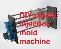 DIY All-electric plastic injection molding machine.