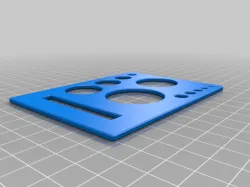Engineering Circle Stencil with Straightedge