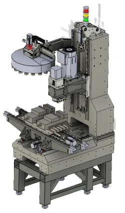 Epoxy granite vertical cnc mill