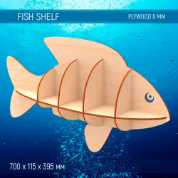 Fish Shelf Puzzle + CNC Plan