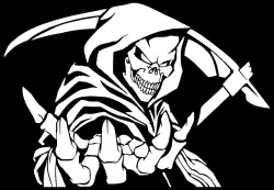 Grim Reaper stencil 31