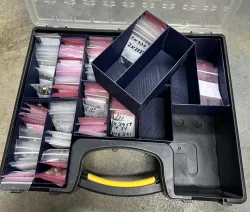 Harbor Freight Large Portable Parts Storage Case - 2x3 Poly Bag Bins