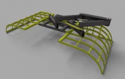Hydraulic manure clamp