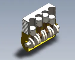 Inline v4 Engine