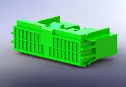 JAE 30 Pin Green Female Connector