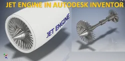 Jet Engine in Autodesk Inventor || Inventor Tutorial || Inventor Drawing Tutorial || Cad tutorial
