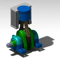 Klipni mehanizam motora - Slider Crank Mechanism