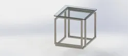 MESA CUBO INFINITO DE METAL