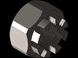 MODELLING OF CASTLE CROWN NUT