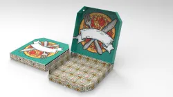 pizza box in generative sheet metal design