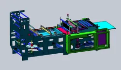 Plastic bag bag making machine
