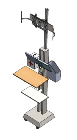 Portable Ergonomic Monitor-Keyboard Holder