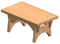 Profile wooden table design