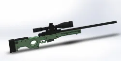 Pubg AWM gun design in solidwork