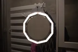 Ring light for IKEA FRÄCK make-up and shaving mirror
