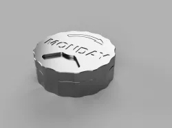 Rotary Indexable Pill Box with Monday-Sunday Lids