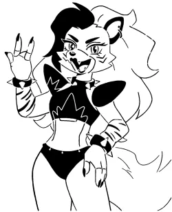 Roxanne Wolf stencil
