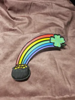 Shamrock Rainbow and Pot of Gold Layered STL