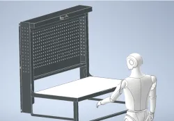 sheet metal folding workbench