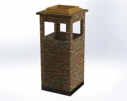 smoking area fire bin