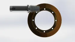 Spiroid gear set 71:1