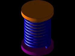 Spring model with animation
