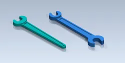 Studycadcam 3D CAD T. Carreras Soto, collection 12,  straight wrenches / T. Carreras Soto, colección 12, llaves fijas rectas / Autodesk Inventor Pro