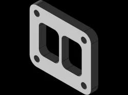T4 divided / twin scroll turbo flange