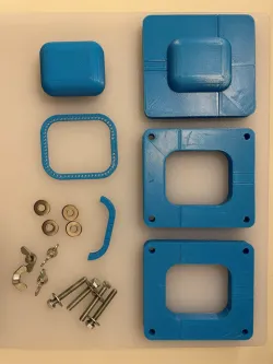 Template for AirPods Case from leather