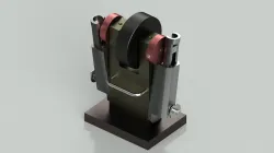 Twin Vertical Wobbler Engine