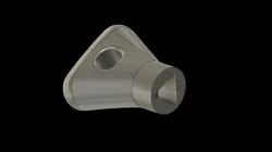 Utility box triangular key