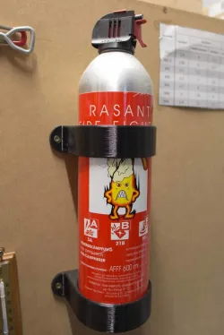 Wall bracket for small fire extinguisher