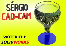 Water Glass Cup Sérgio CAD CAM